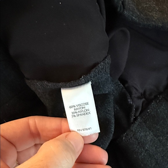 J Jill Ponte Pants Women Large Petite Gray Ankle Stretch Pull-on Slacks - Picture 2 of 4